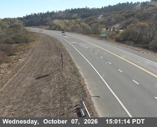 The road at North Willits Bypass - Looking South, live
