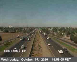 The road at 169 - NB 5 north of 8th St, live