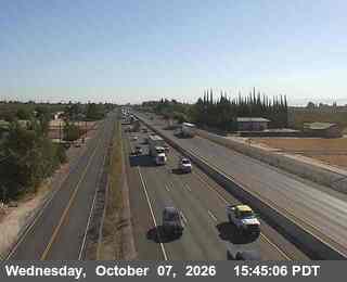 The road at 16 - NB SR-99 south of French Camp Road, live