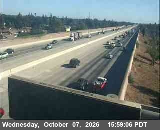 The road at 6 - SB I-5 south of March Lane, live