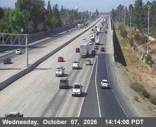 The road at 93 - NB I-5 March Lane, live