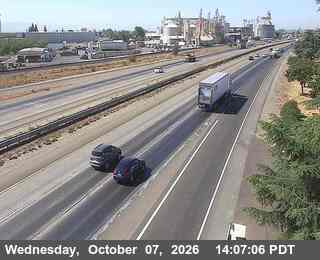 The road at 96 - NB SR 99 Keyes Rd, live