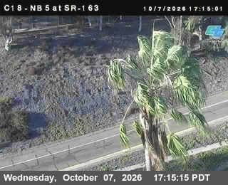 The road at SR-163, live