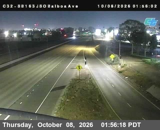 The road at Just South Of Balboa Avenue, live