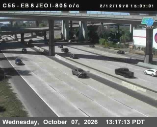 The road at Just East Of I-805, live