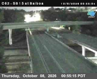 The road at Balboa Avenue, live