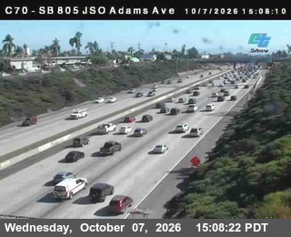 The road at Just South of Adams Ave, live
