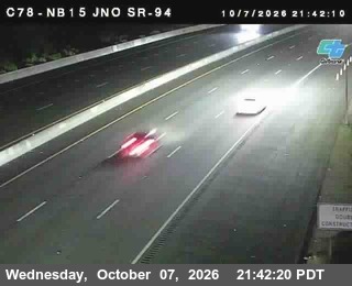 The road at SR-94, live