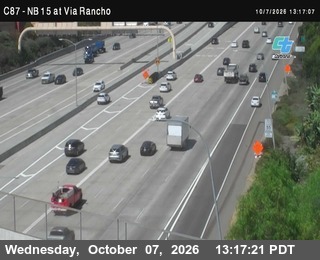 The road at Via Rancho Parkway, live