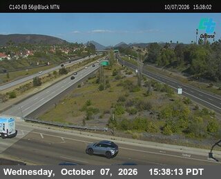 The road at Black Mountain Road, live