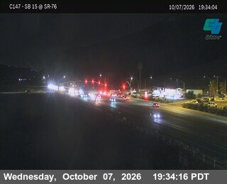 The road at I-15, live