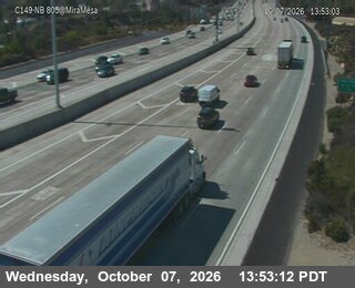 The road at Mira Mesa Boulevard, live