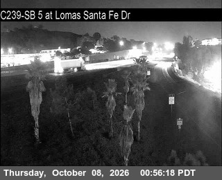 The road at SB at Lomas Santa Fe Dr, live