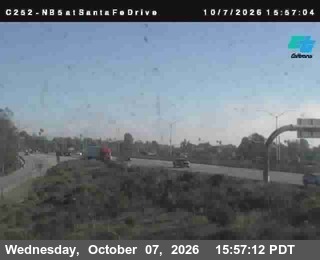 The road at NB at Santa Fe Drive, live