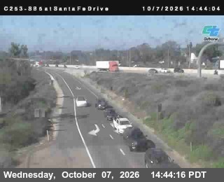The road at SB at Santa Fe Drive, live