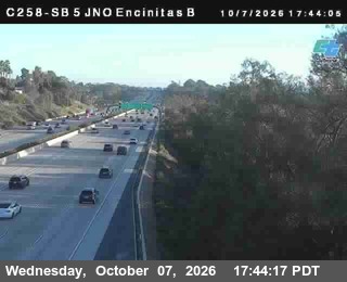 The road at SB Just North of Encinitas Bottom, live