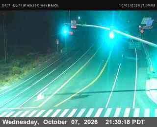 The road at EB 76 at Horse Creek Ranch Rd, live