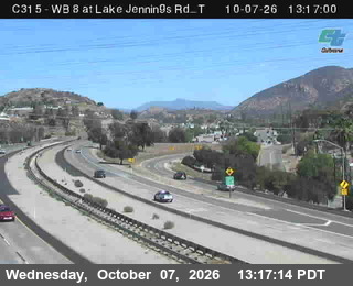The road at Lake Jennings T, live