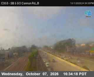 The road at SB SO Cannon Rd B, live