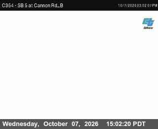 The road at SB at Cannon Rd B, live