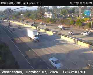 The road at SB 5 JSO Las Flores Dr B, live