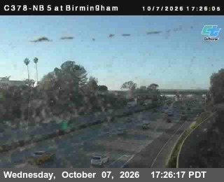 The road at NB 5 at Birmingham, live