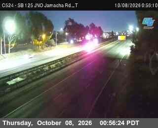 The road at SB NO Jamacha Rd - T, live