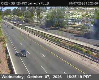 The road at SB NO Jamacha Rd - B, live