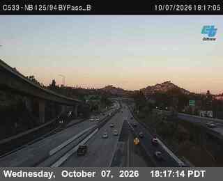 The road at NB 125/94 ByPass - B, live