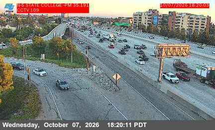 The road at State College Boulevard, live