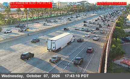 The road at Anaheim Boulevard, live