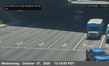 The road at State College & Anaheim, live