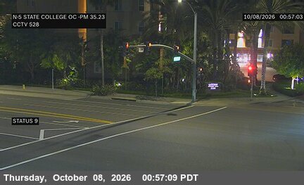 The road at State College & Orange Center, live