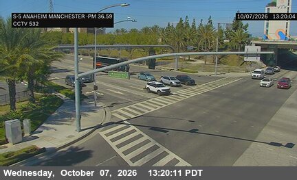 The road at Anaheim & Manchester, live