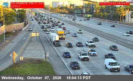 The road at Harbor Boulevard, live