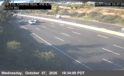 The road at El Camino Real, live