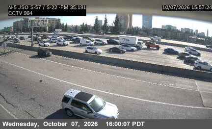 The road at Nb I-5 Jso SR-57/SR-22, live