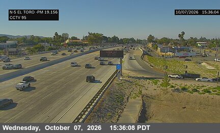 The road at El Toro Road, live
