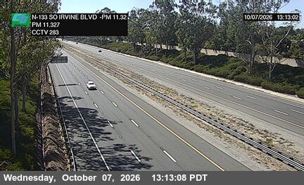 The road at South of Irvine Blvd Overcross, live