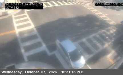 The road at NB PCH at Thalia, live