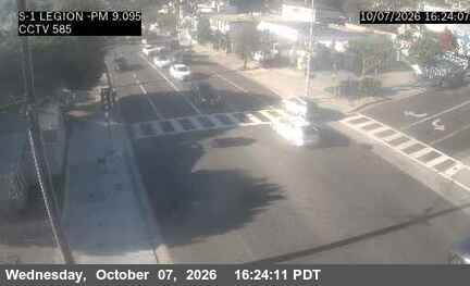 The road at SB PCH at Legion, live
