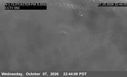 The road at SB PCH at Cliff / Aster, live