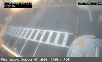 The road at SB PCH at Jasmine, live