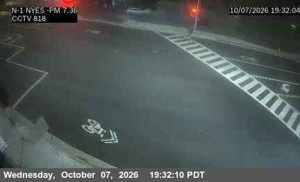 The road at NB PCH at Nyes, live