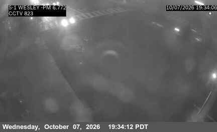 The road at SB PCH at Wesley Dr., live