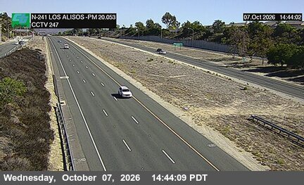 The road at Los Alisos Boulevard, live