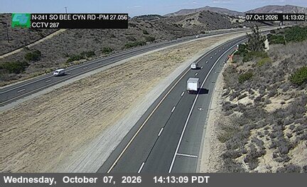 The road at 750 Meters SO Bee Canyon Road, live