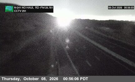 The road at 180 Meters NO Haul Road, live