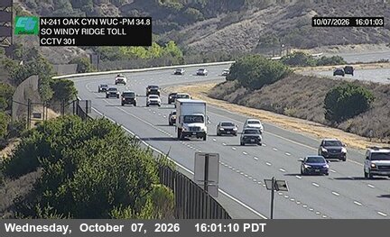 The road at Oak 2000 Meters South of Windy Ridge Toll Plaza, live