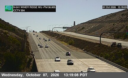 The road at 1200 Meters North of Windy Ridge Wu Toll Plaza, live